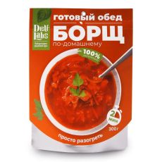 Туристическое питание Delilabs борщ по домашнему, 300 г (говядина)