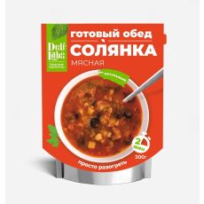 Туристическое питание Delilabs солянка мясная, 300 г (говядина, свинина, курица)