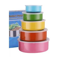 Набор мисок PROTECT FRESH BOX с пласт. крышками, 5 шт