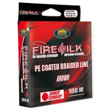Шнур плетеный LINEA EFFE Fire Silk коричневый 100м