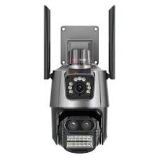 Уличная wi-fi камера видеонаблюдения 2 объектива icsee оптика